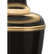 Annika 24 inch 60 watt Black Accent Lamp Portable Light in Black With Matte Gold